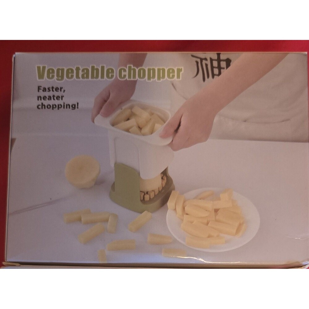 Multi functional Compact Handheld Vegetable Chopper and French Fry Cutter